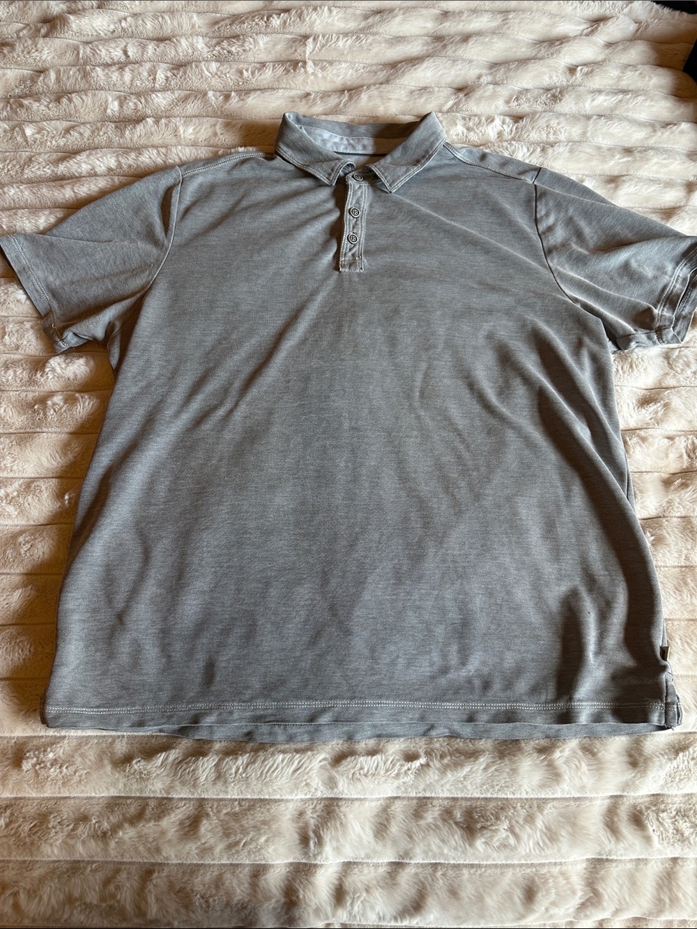 Tommy Bahama Men's Light Gray Short-Sleeve Polo